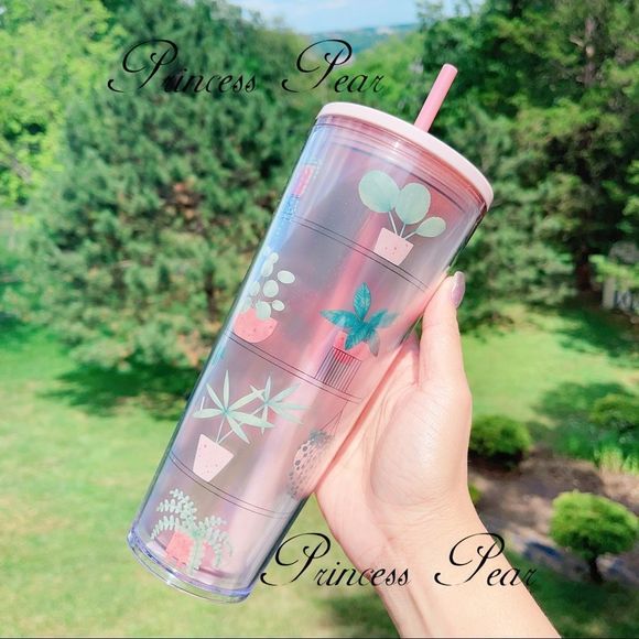 5/$100 Starbucks plant parenting feat Caterpillar Home Greenery cold cup 24 oz - Picture 8 of 8